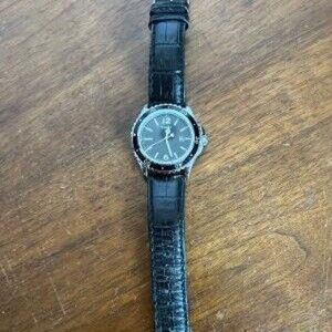 Timex S3 Black And Silver Tone 100M WR Dress Sports Watch